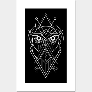 Owl Sacred Geometry Posters and Art